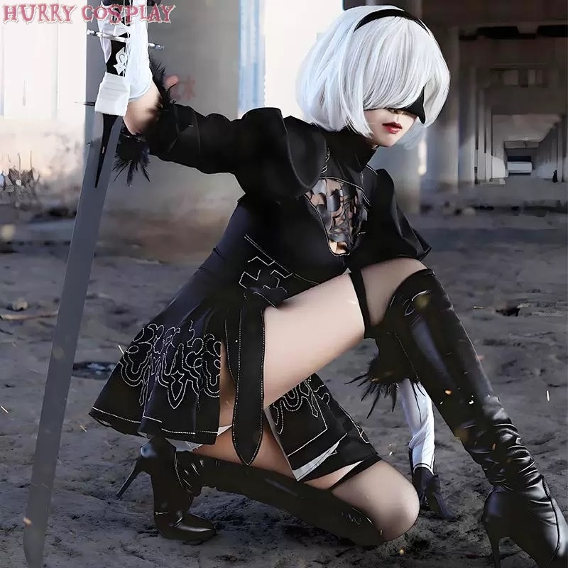 Game Cosplay,Nier: Automata,NieR Automata Yuhar 2b sister Cosplay Costume